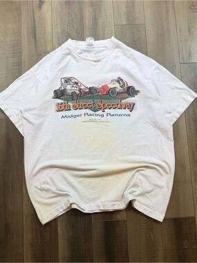 Vintage 16th Street Speedway Indianapolis Midget Racing Returns Mens XL Cars